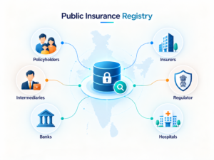 public insurance registry infographic showcasing flowchart